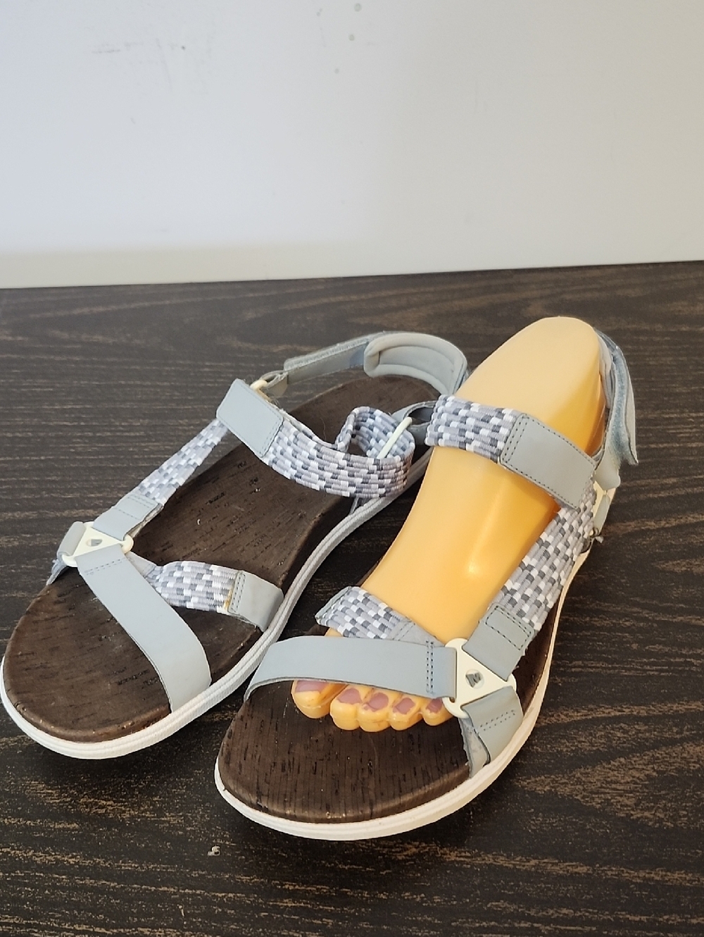 Merrell Around Town Sunvue Woven Sandals Size 11 Gray